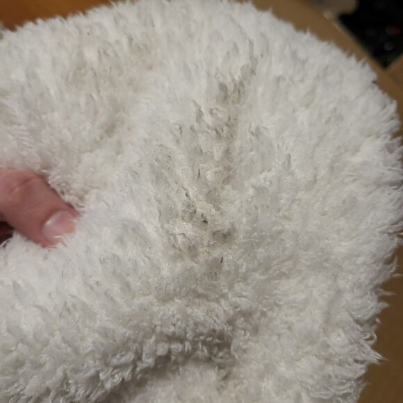 NWT Cat and Jack white fuzzy cardigan with pockets and hood with ears, size xl - Picture 9 of 9